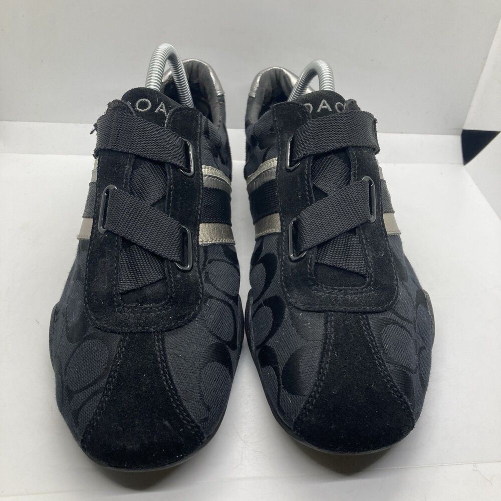 COACH Black & Silver Low-Profile Athletic Sneakers - Picture 3 of 10